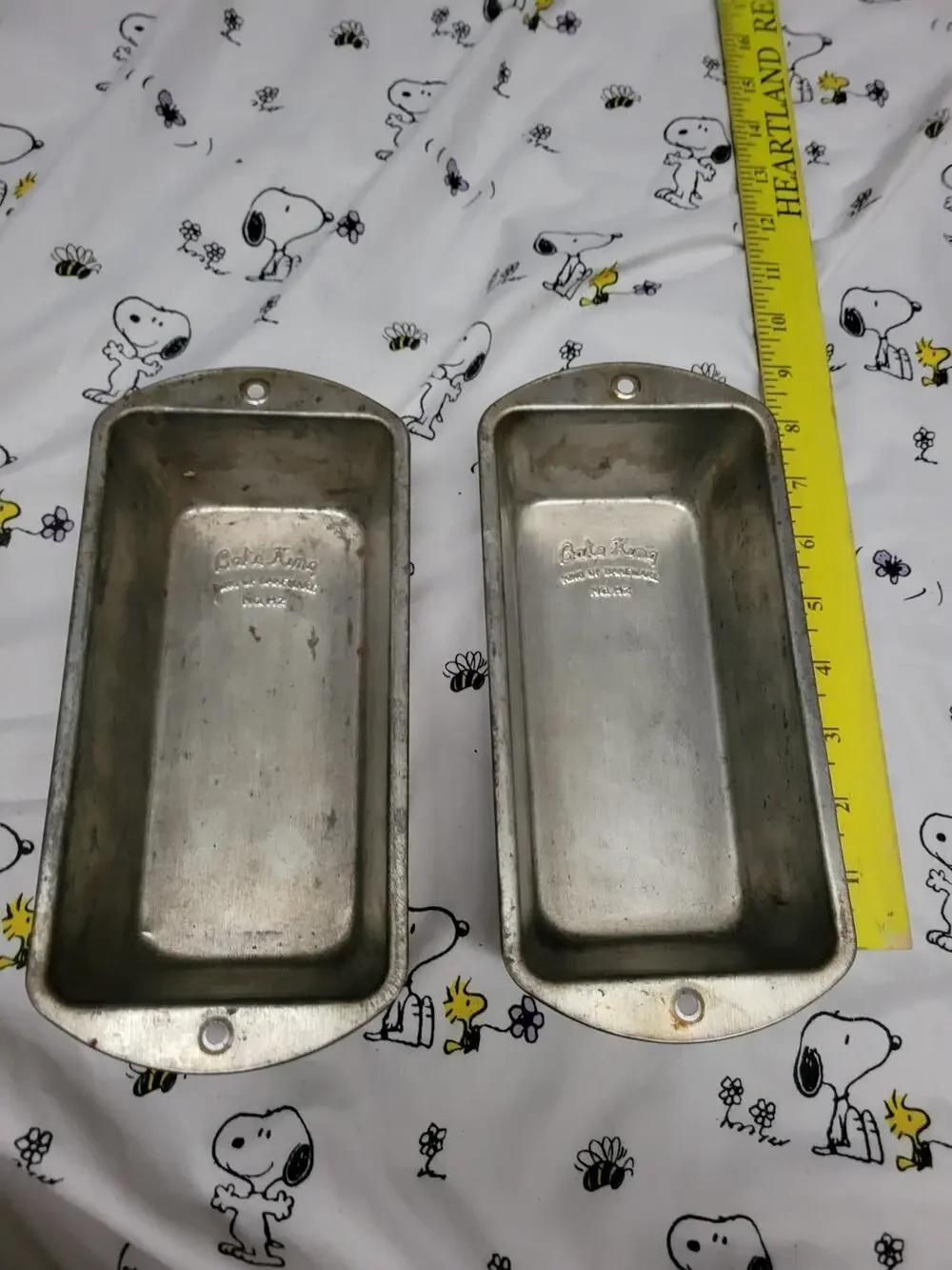 Bake King No. H2 7 5/8 x 3 7/8 x 2 1/4 Loaf Bread Cake Pan BakeKing Pan x 2